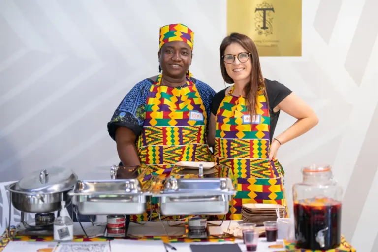 Volunteers mentoring entrepreneurs